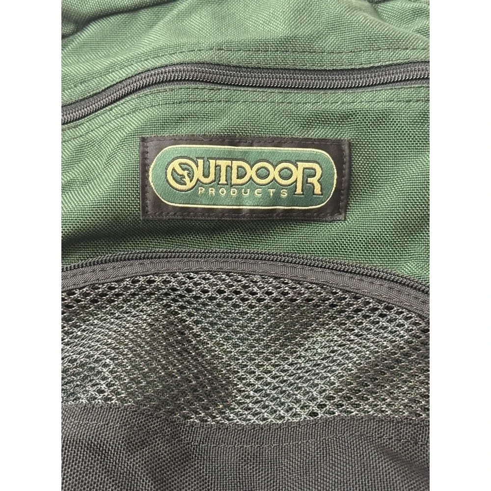 Vintage Outdoor Products Green Black Backpack Made in USA 11x15